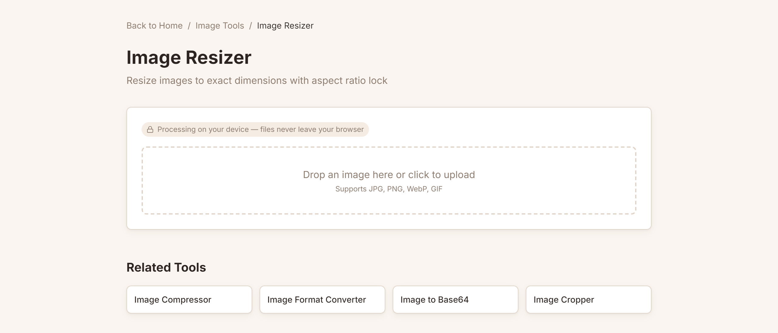 How to Resize Images Online Without Losing Quality — ToolboxPro screenshot
